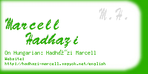 marcell hadhazi business card